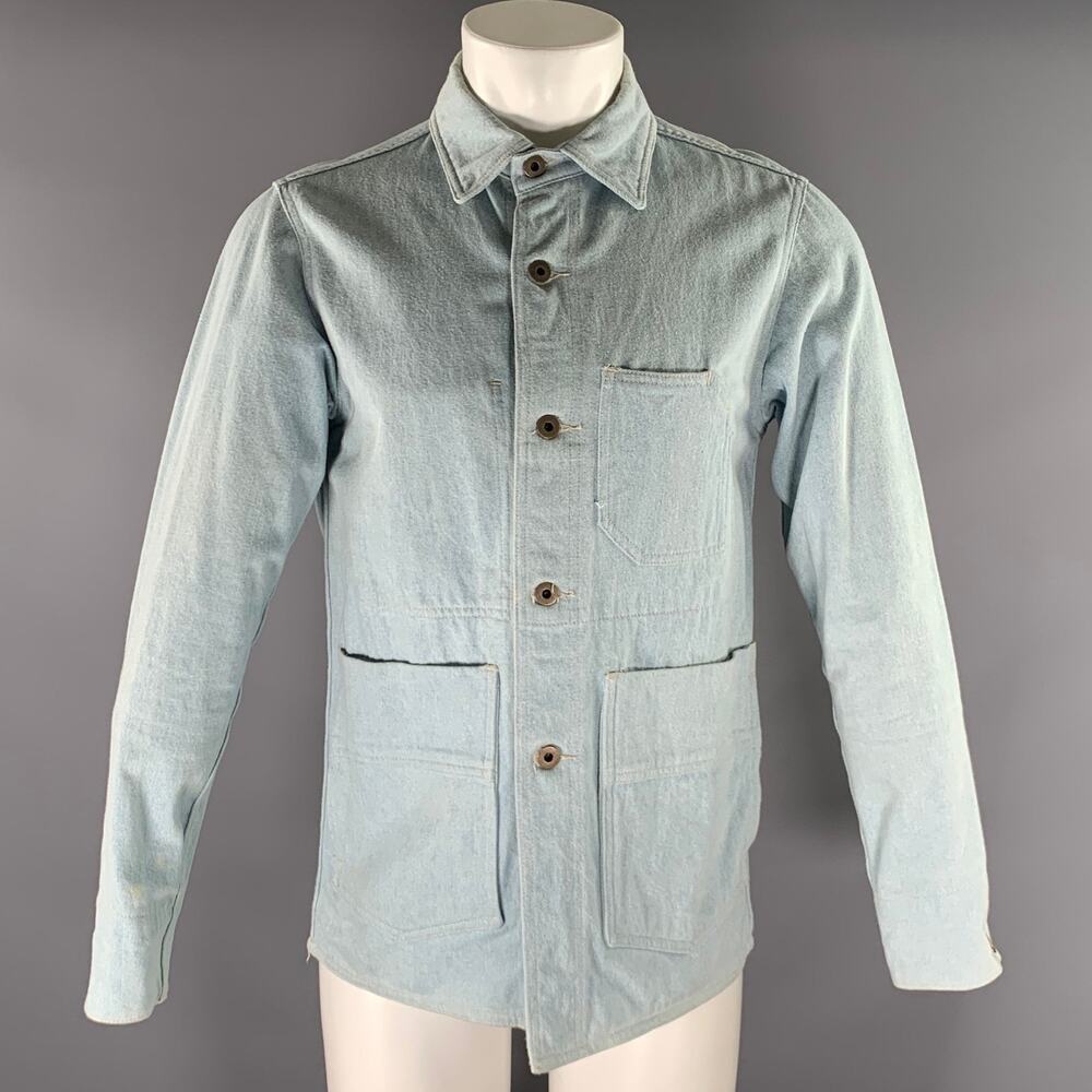 FREEMANS SPORTING CLUB Size S Blue Denim Button Down Jacket